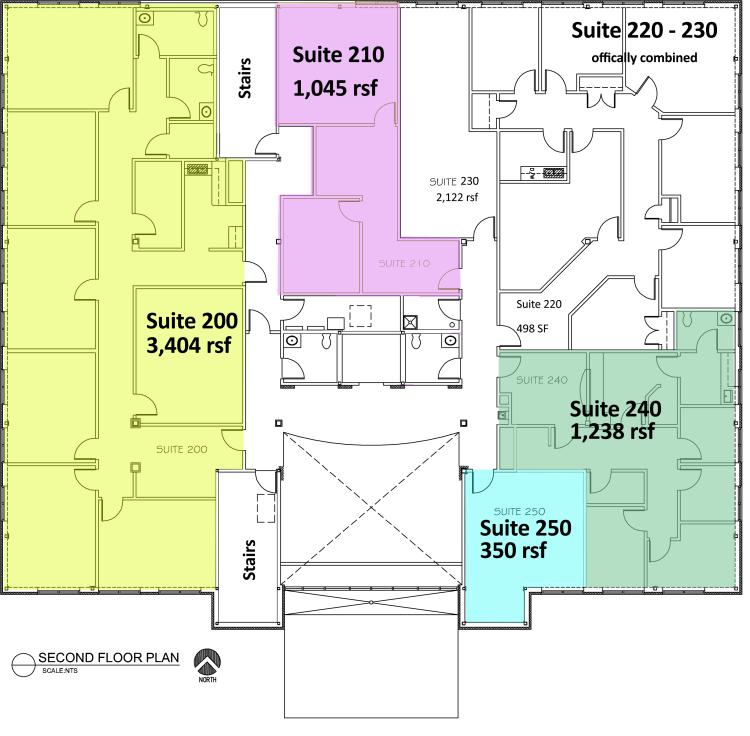 Memorial Plaza office space for lease Oklahoma City, OK floor plan 2nd floor