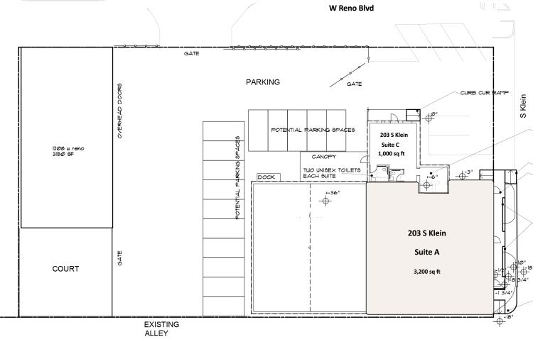 restaurant space for lease in Farmer Market district, Oklahoma city, OK floor plan