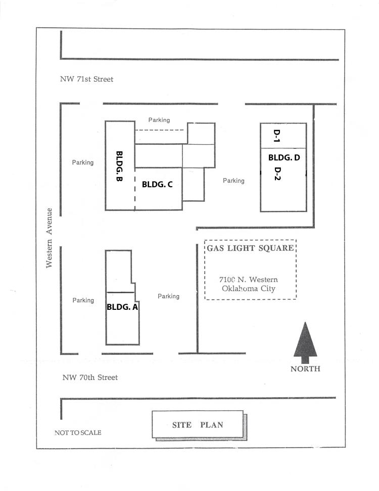 retail space for lease N Western Ave, Oklahoma City, OK site plan