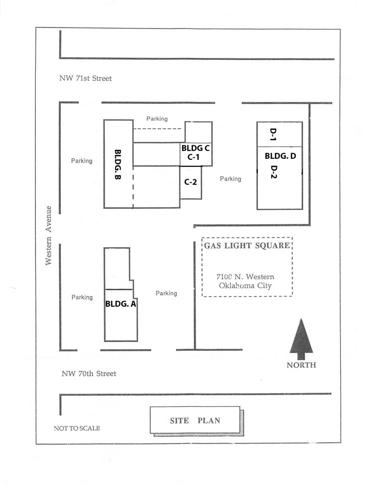retail space for lease N Western Ave, Oklahoma City, OK site plan
