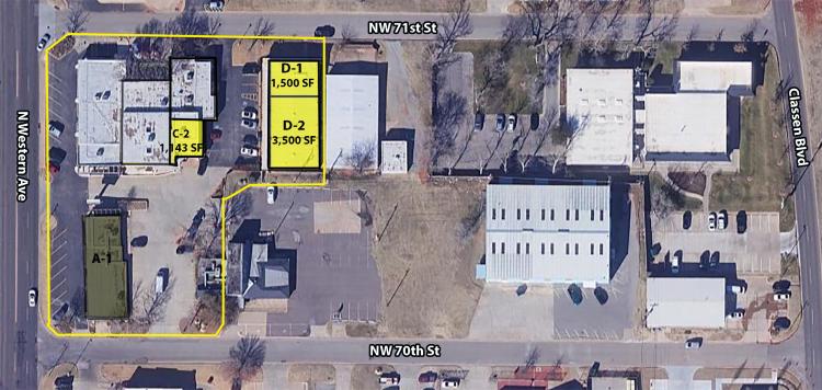 retail space for lease N Western Ave, Oklahoma City, OK aerial