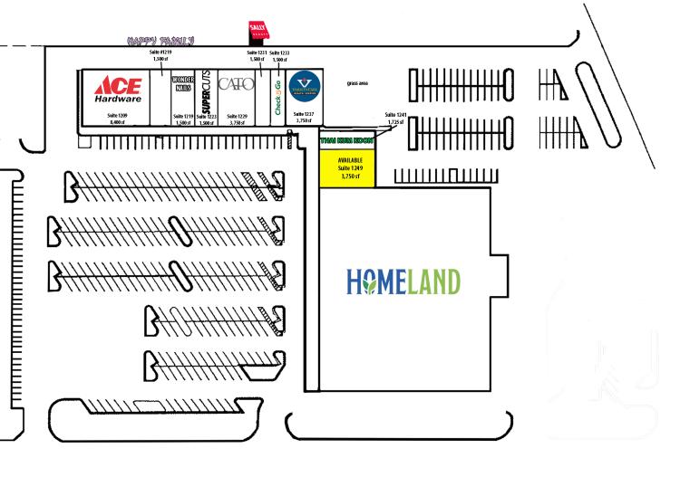retail space for lease east Norman, OK site plan