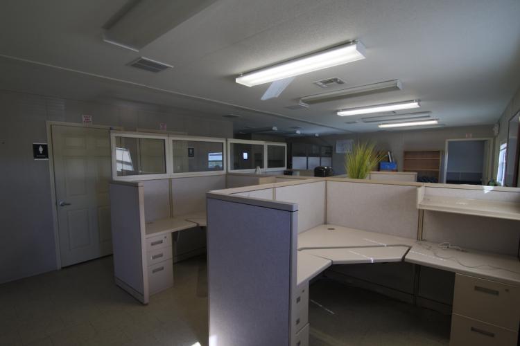 Portable office interior of 5816 SW 21st Street