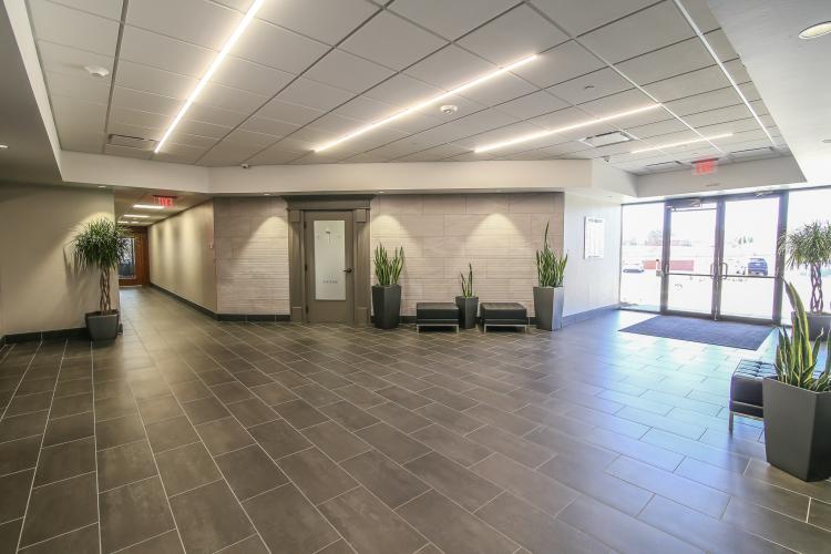 Grand Centre office space for lease lobby 