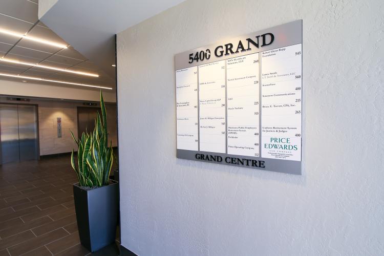 Grand Centre office space for lease lobby