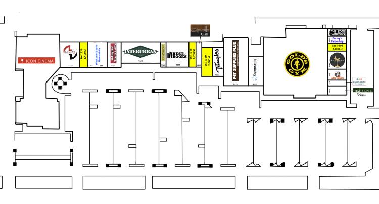 retail space for lease in Kickingbird Square, Edmond, Ok site plan