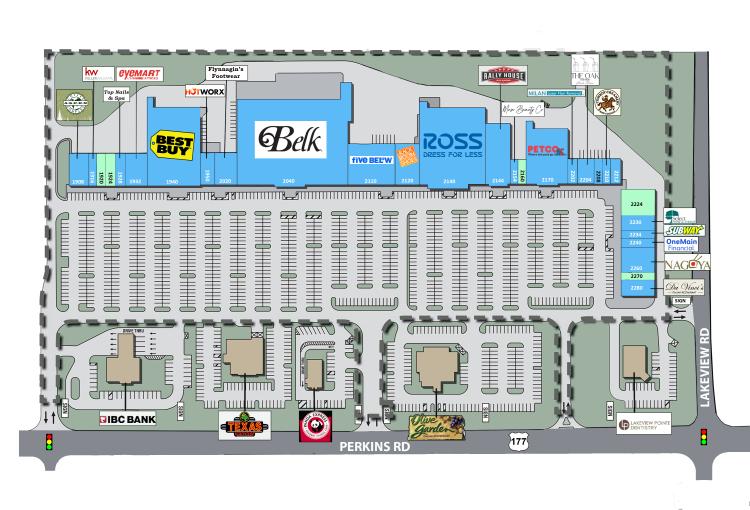 Lakeview Pointe Shopping Center - Stillwater, OK - site plan