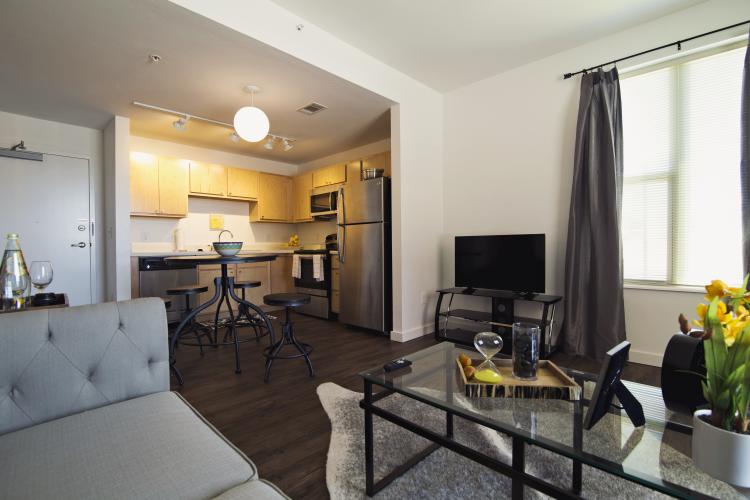 Spacious Floor plans with Views of Downtown on selected units on West