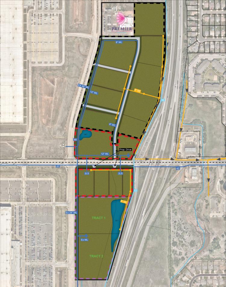 Lariat Landing rendering 3 retail land for lease South Oklahoma City