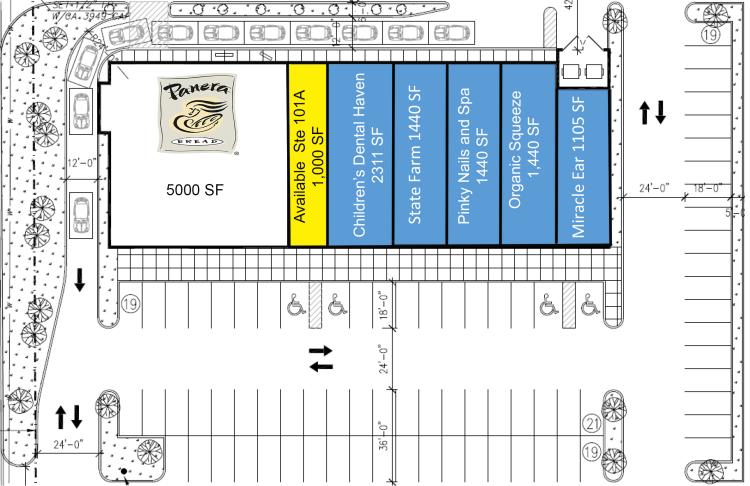 Shoppes at McAuley Plaza retail space for lease Oklahoma City, OK site plan