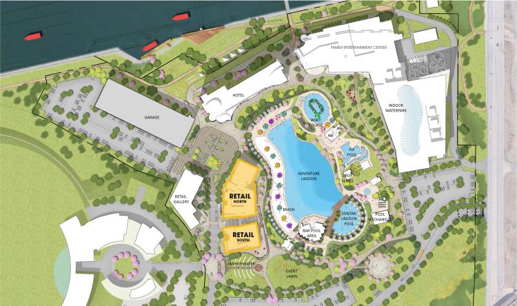 retail for prelease Fall 2024 adjacent to downtown OKlahoma City, OK site plan