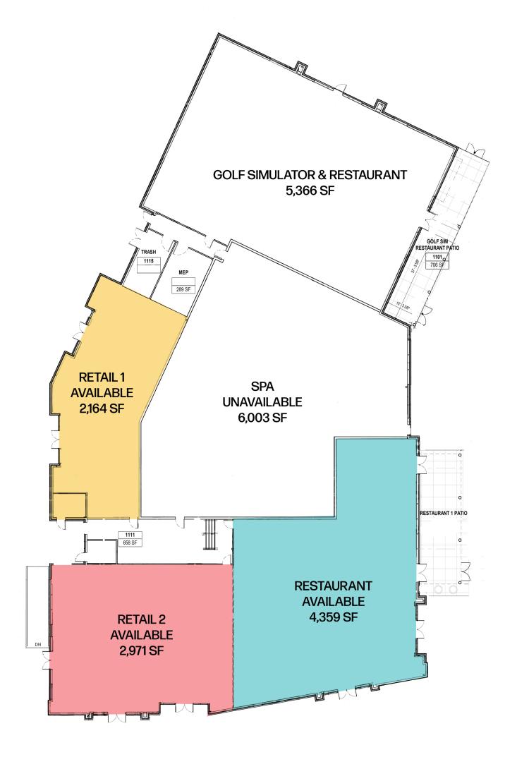 retail for prelease Fall 2024 adjacent to downtown OKlahoma City, OK rendering