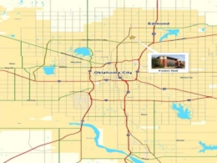 Fisher Hall office space for lease OKC aerial