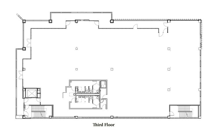 office space for lease in midtown, Oklahoma City, Ok floor plan 3rd Floor