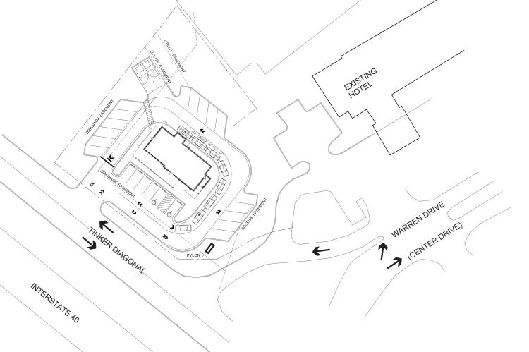 retail ground lease in Midwest City, OK site plan