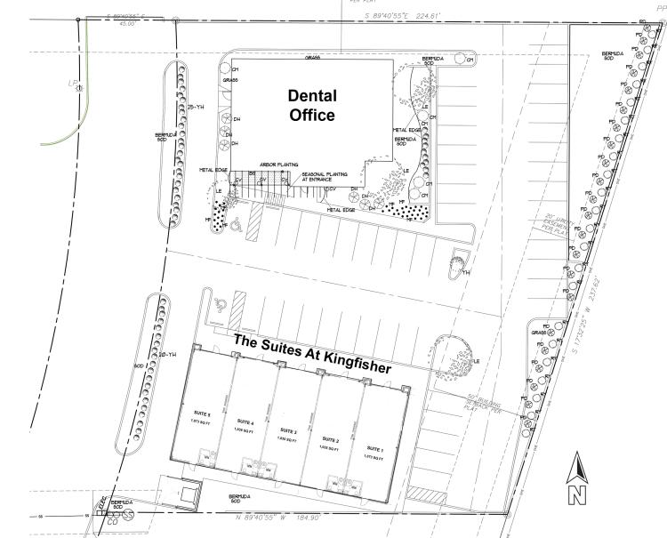 The Suites at Kingfisher retail space for lease, Kingfisher, Okla- overall site plan
