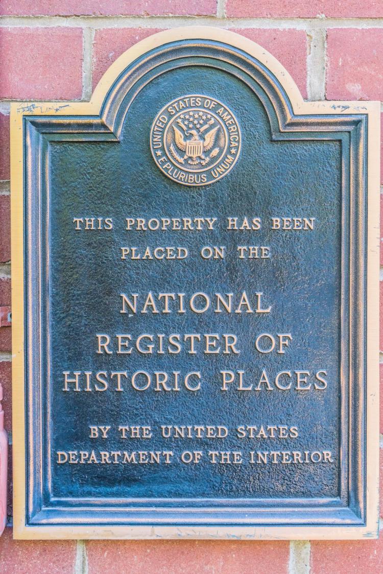 The Berry office building for lease Oklahoma City, OK exterior photo-historic plaque