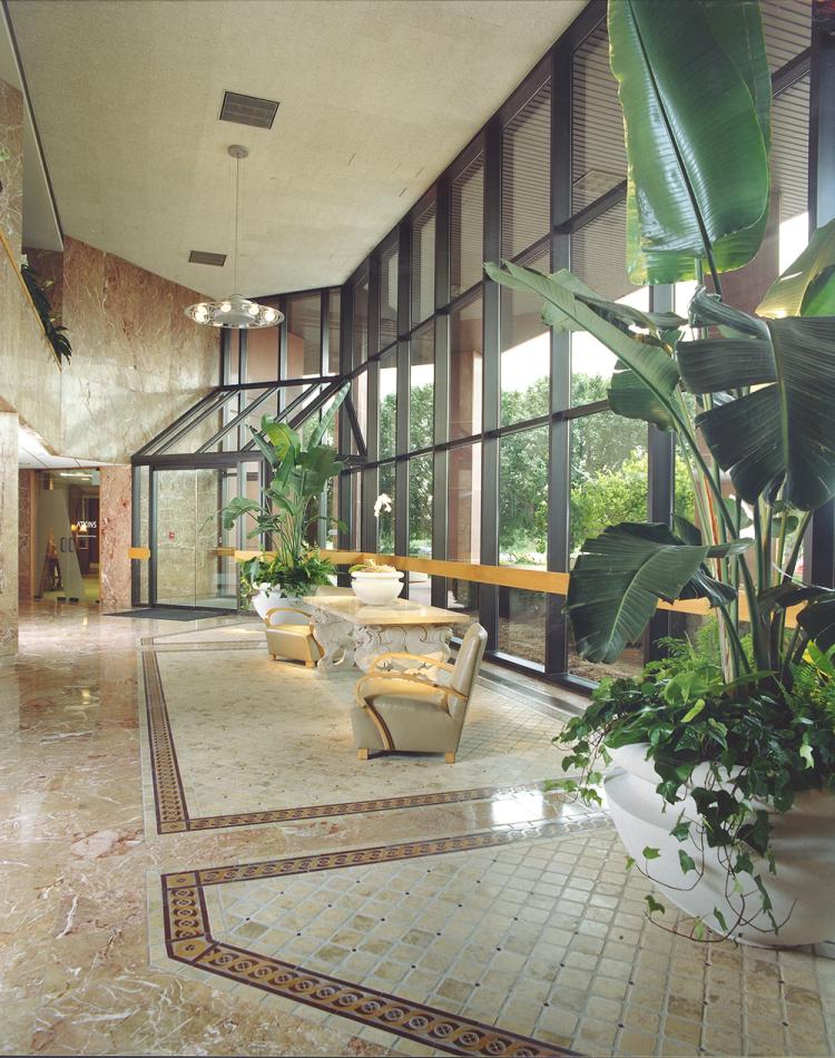 One Benham Place office space for lease lobby