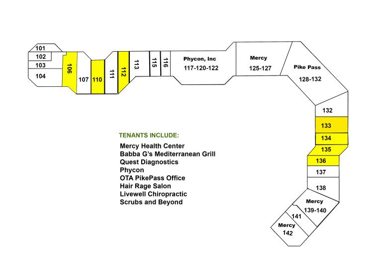 Quailbrook Plaza retail space for lease Oklahoma City, OK site plan