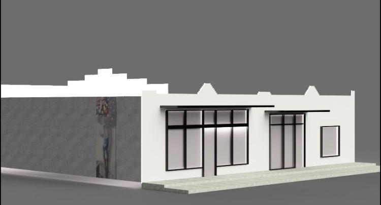 restaurant space for lease in Farmer Market district, Oklahoma city, OK rendering