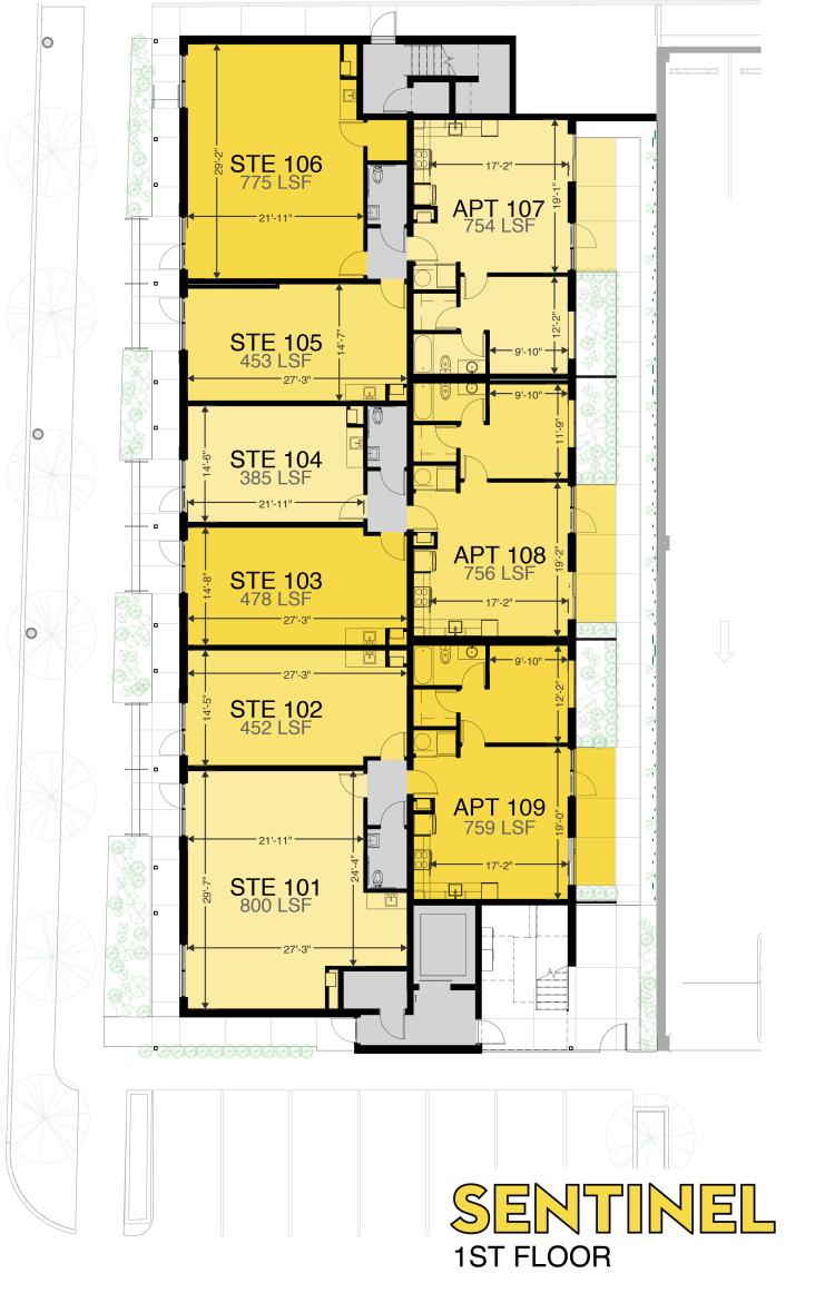 mixed-use property for lease Midtown Oklahoma City, OK floor plan