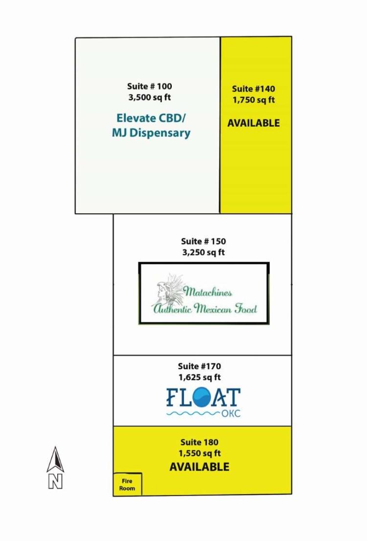 15th Street Station retail/office space for lease Edmond, OK site plan