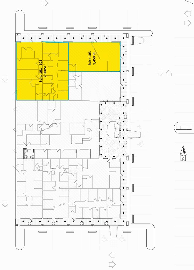 Boulevard Square retail space for lease Edmond, OK site plan