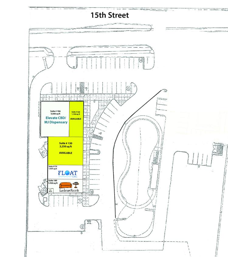 15th Street Station retail/office space for lease Edmond, OK site plan