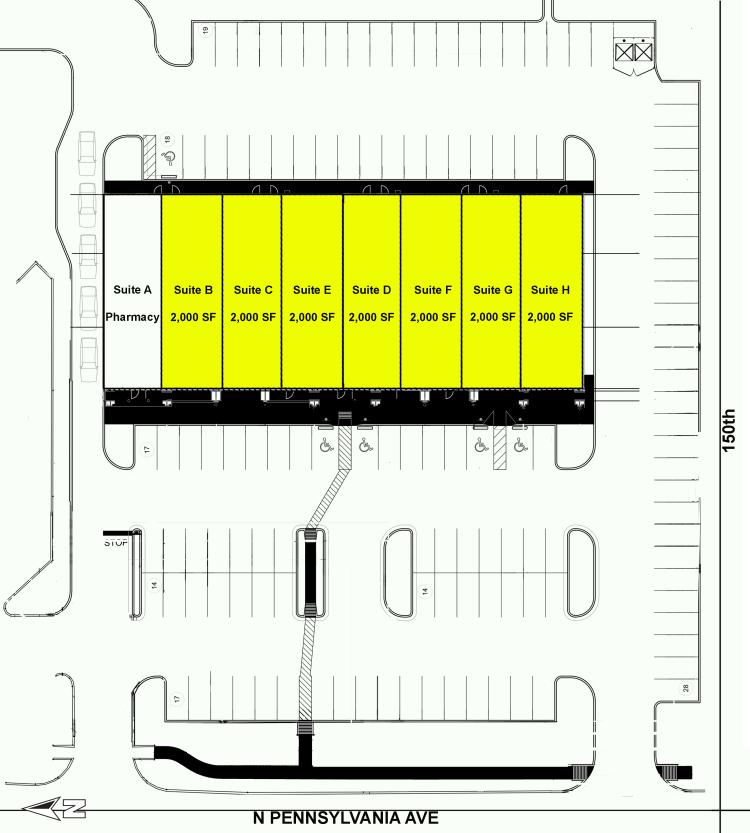 Sycamore Plaza retail space for lease Oklahoma City, OK site plan