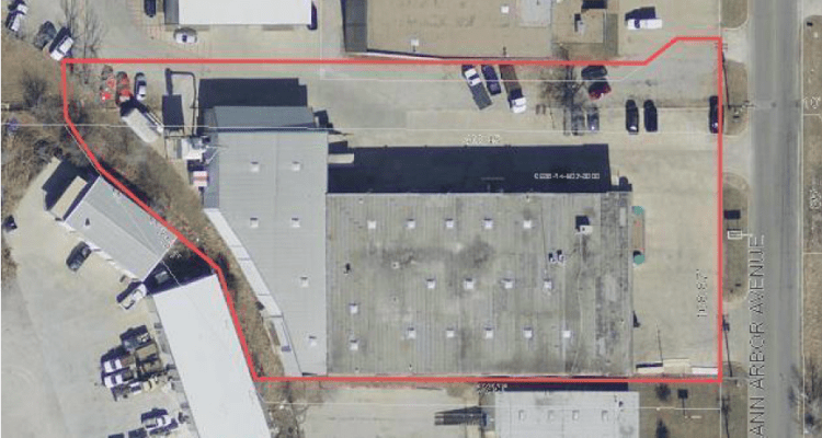 Aerial view of site