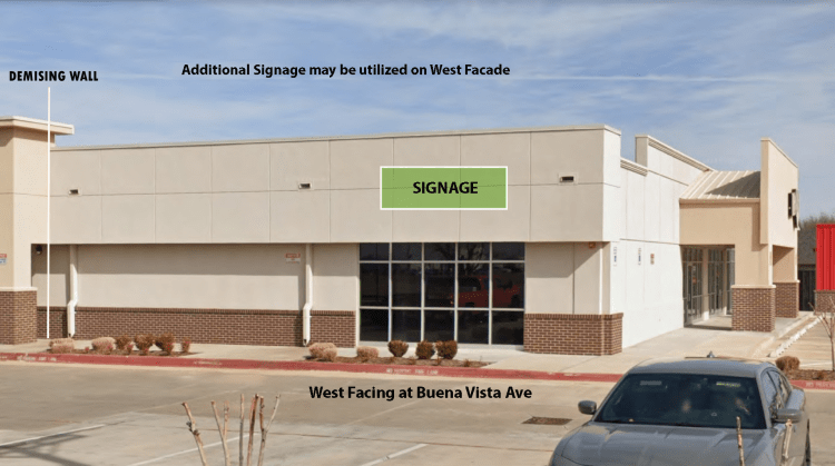 retail space for lease Midwest City, OK signage photo