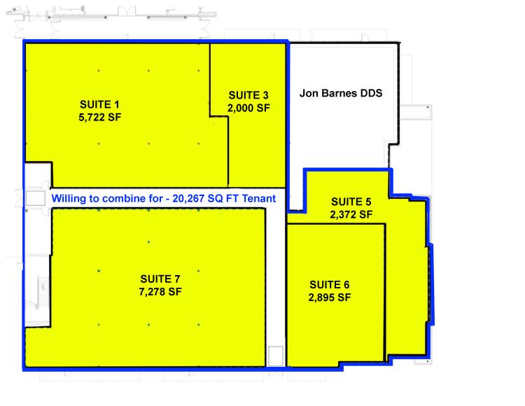 Saint Anthony Mustang Healthplex retail space for Mustang, Ok lease site plan