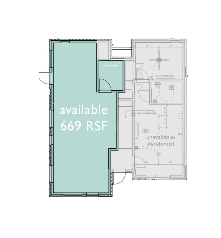 small office\retail space Oklahoma City, OK floor plan - for both 1700 and 1701