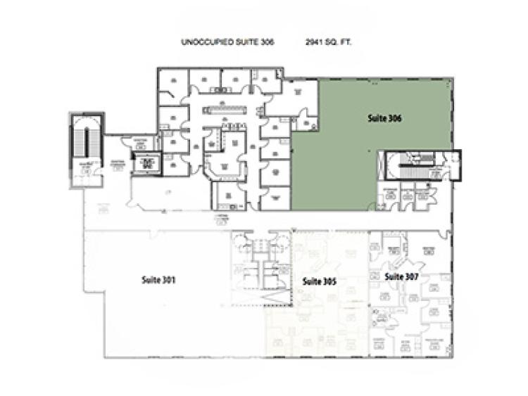 St. Anthony East Healthplex office space for lease floorplan
