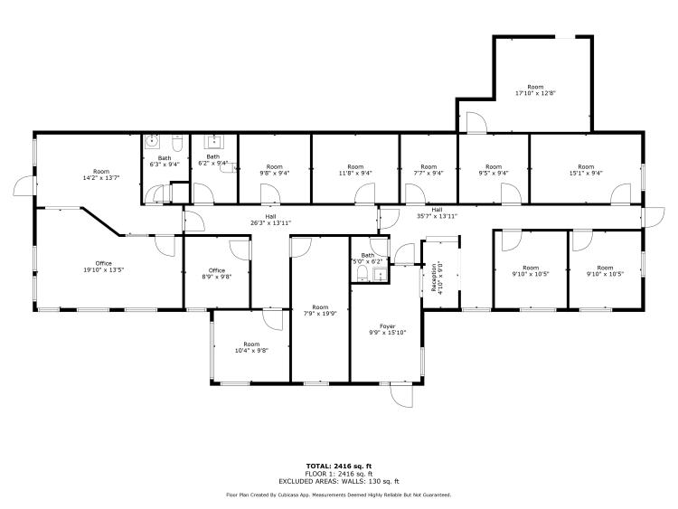 medical office building for lease, Durant, OK site plan