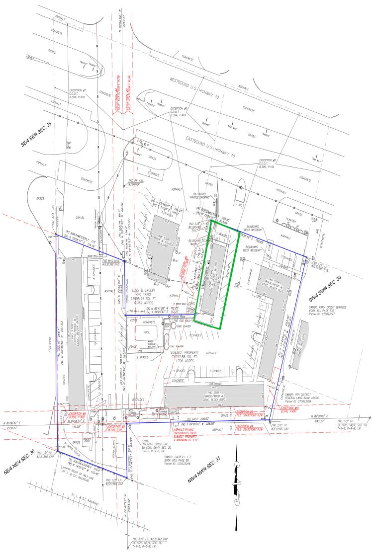 survey of site - ground lease Durant, Ok