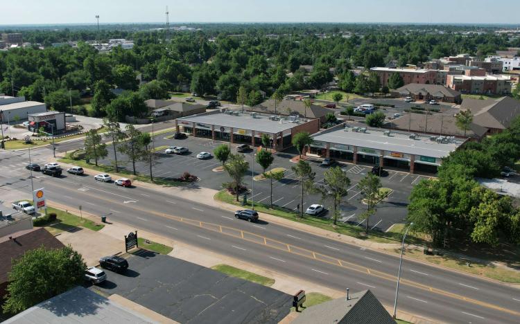 The Fountains Center retail/office space for lease, Edmond, OK aerial