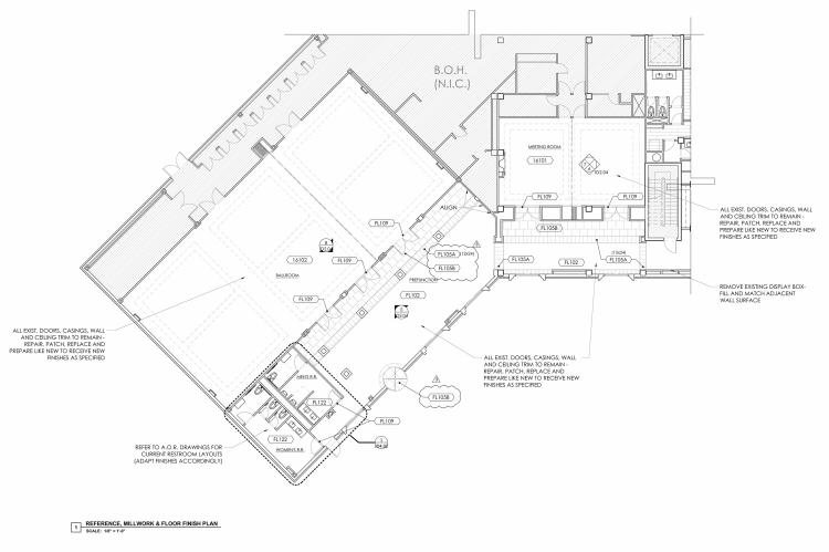 Waterford Hotel Restaurant for lease Oklahoma City, Ok conference center floor plan