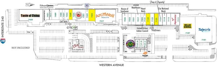 retail space available south Oklahoma City, OK site plan