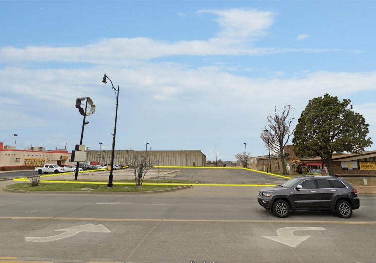 former Rib Crib restaurant for retail or office Land for ground lease or Build to Suit- Oklahoma City, OK exterior photo