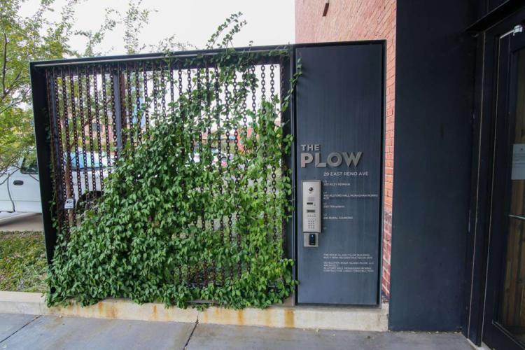 office space for lease in Bricktown, Oklahoma City, OK exterior gate