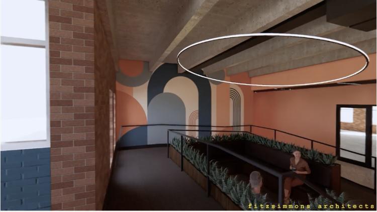 Midtown office space for Lease oklahoma City, OK interior rendering
