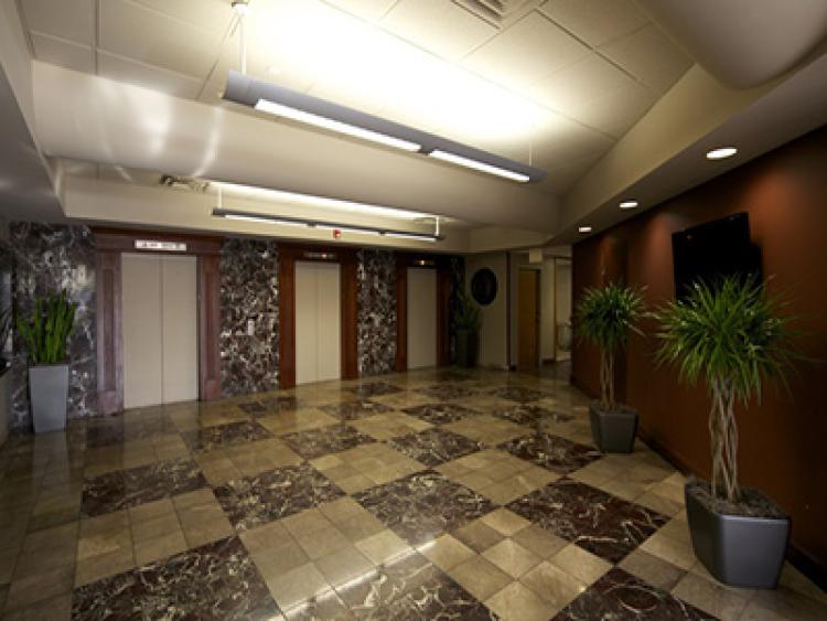 Grand Centre office space for lease lobby