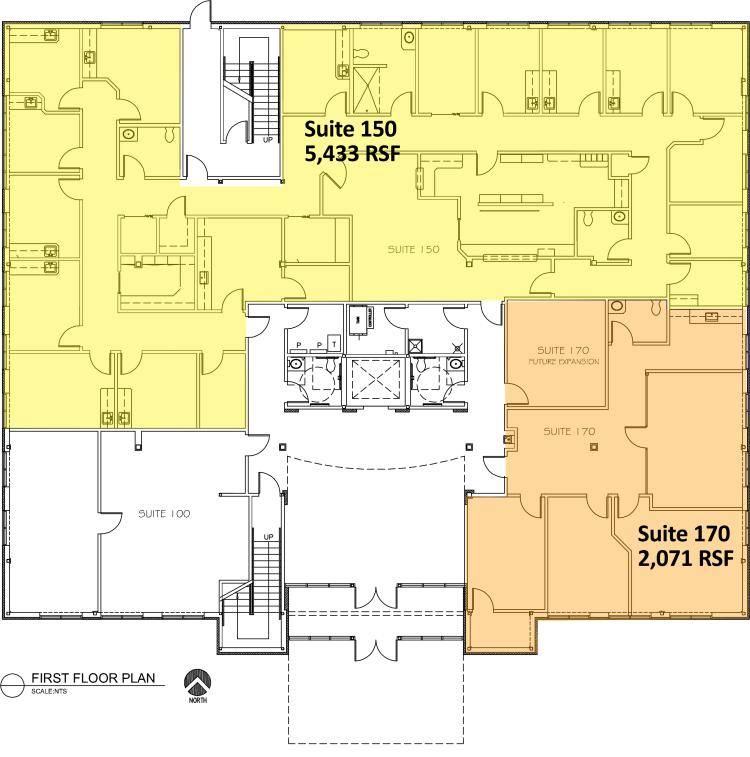 Memorial Plaza office space for lease Oklahoma City, OK floor plan 1st floor