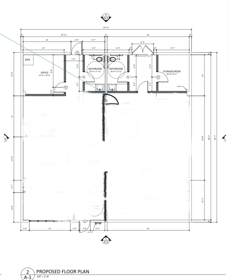 free standing building for lease - midtown, Oklahoma City, OK proposed floor plan
