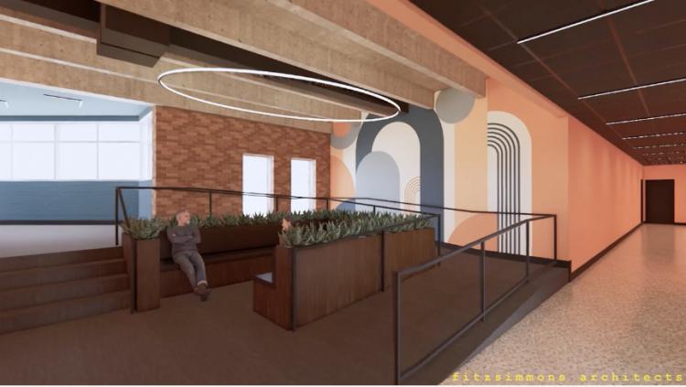 Midtown office space for Lease oklahoma City, OK interior rendering