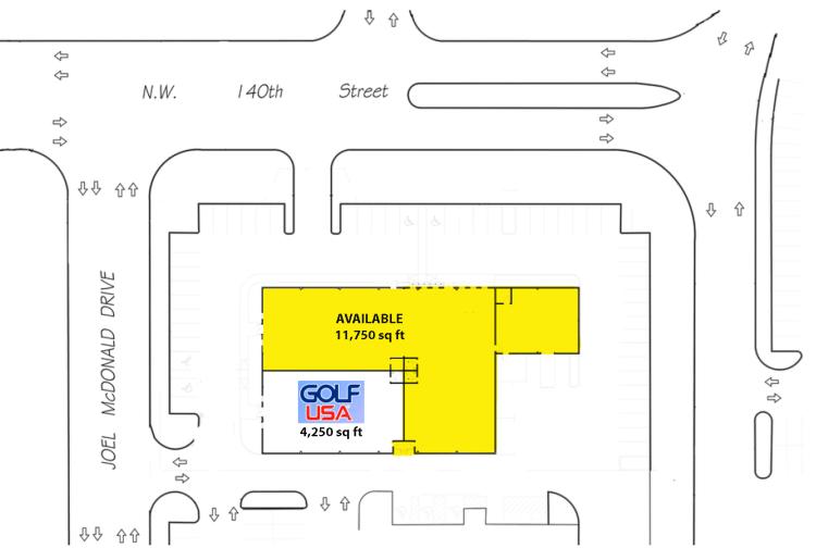 retail space for lease north Oklahoma City, OK site plan