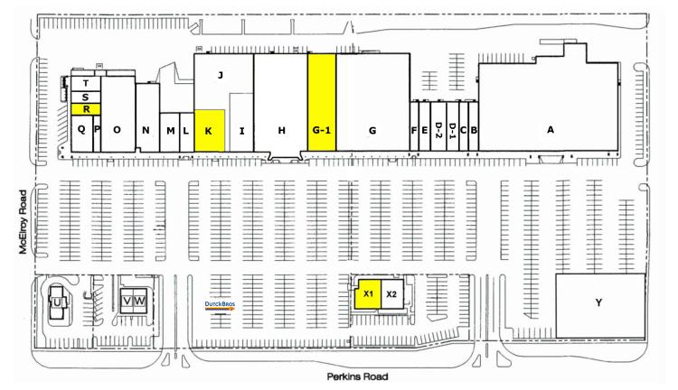Pioneer Square retail space for lease Stillwater, Ok site plan