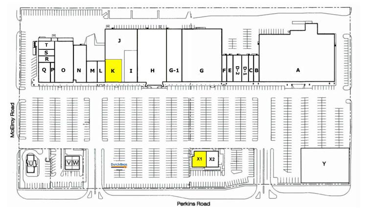 Pioneer Square retail space for lease Stillwater, Ok site plan