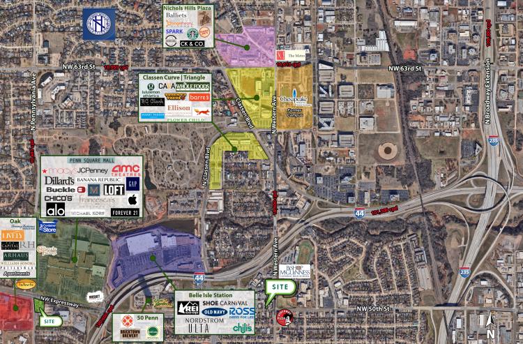 retail, service office building for sale north Oklahoma City, retail aerial